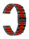 KOSTELO Metallic-Armband Schwarz 20mm