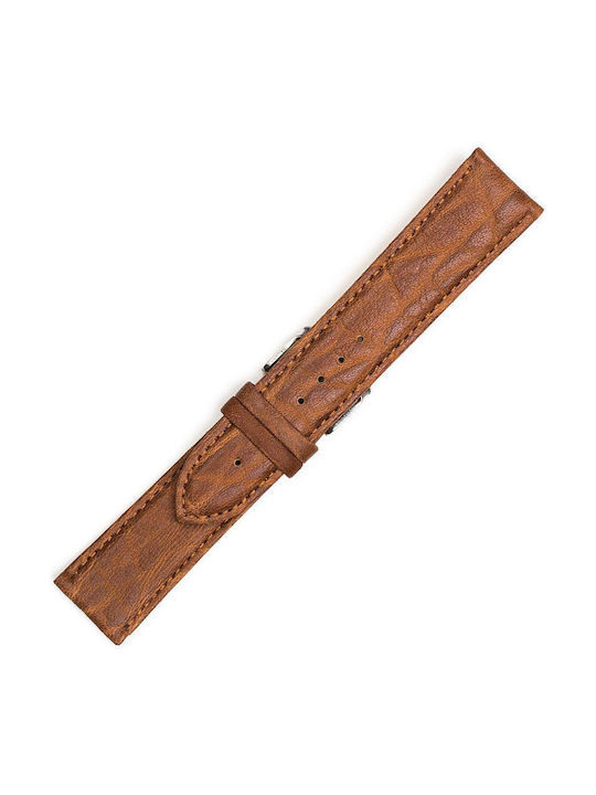 KOSTELO Curea din piele Tabac maro 24mm