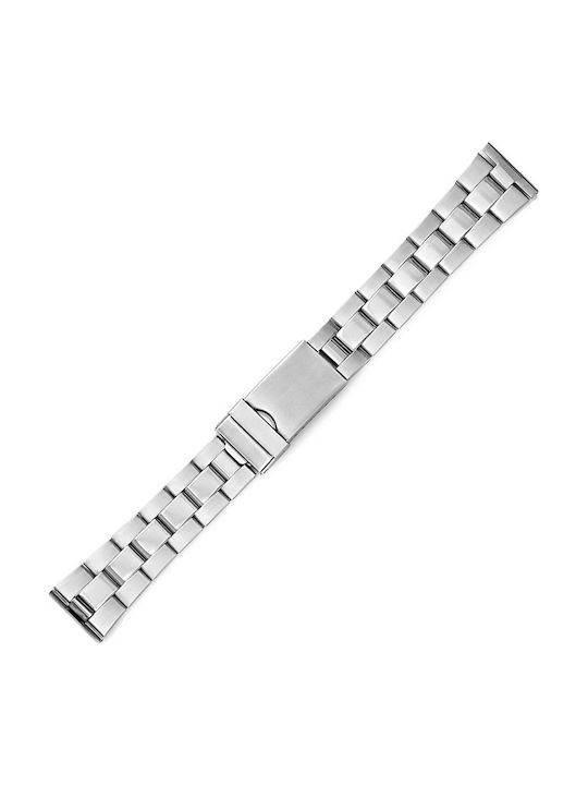 KOSTELO Μεταλλικό Μπρασελέ Ασημί 20mm