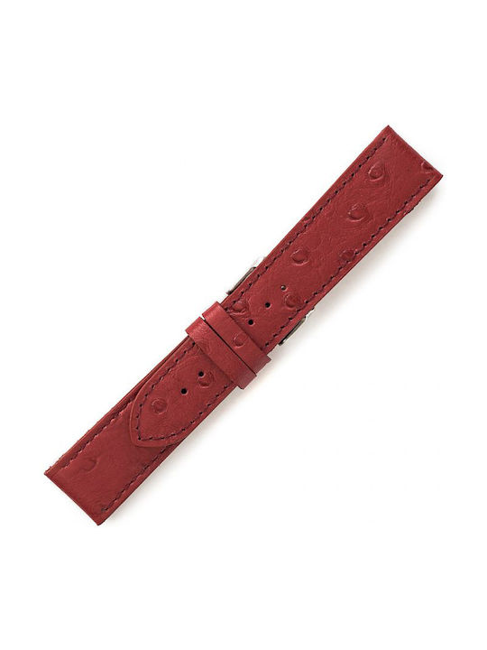 Leather Strap Red 20mm