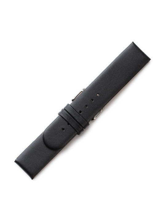 KOSTELO Δερμάτινο Λουράκι Μαύρο 20mm