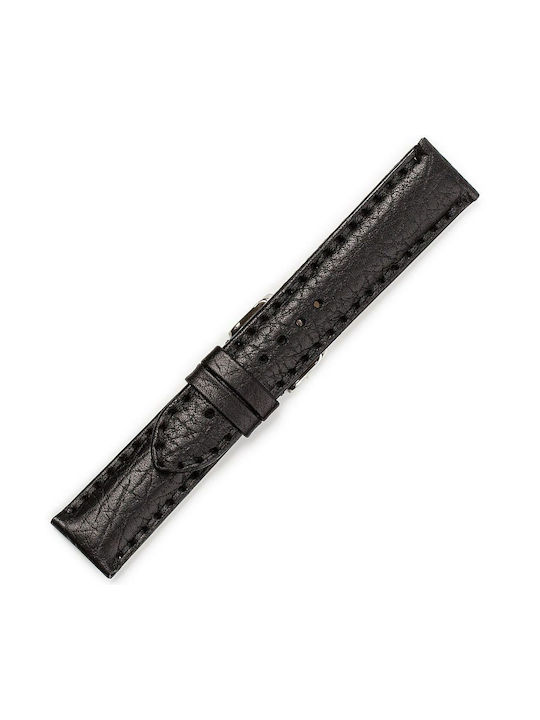 Leather Strap Black 20mm