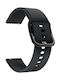 Quick Release Rubber Strap Black 20mm