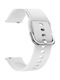 Wsshe Gummi-Armband Weiß 20mm