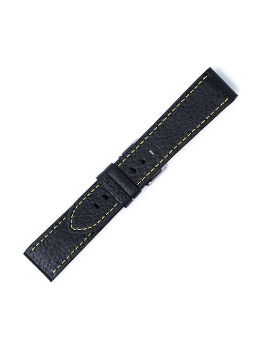 Leather Strap Black 24mm