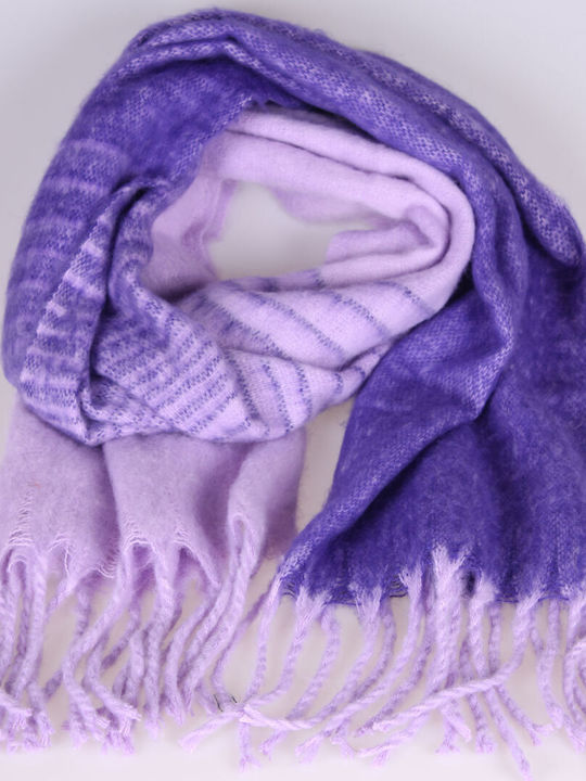 Women's Wool Scarf Purple