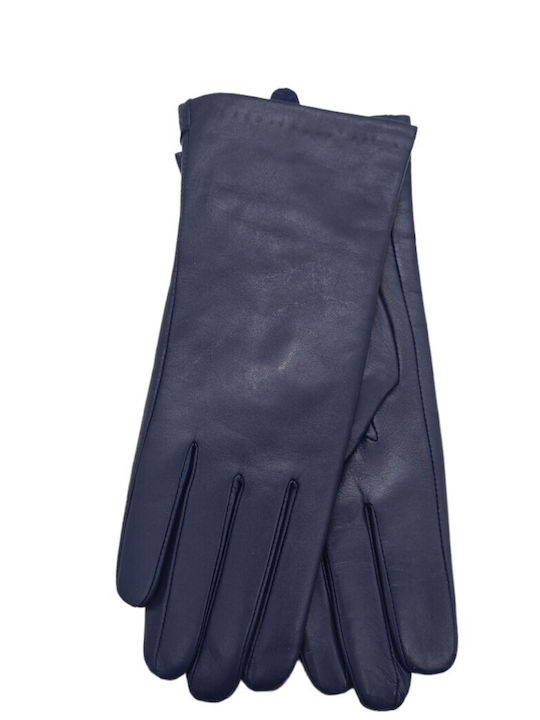 Blau Leder Handschuhe