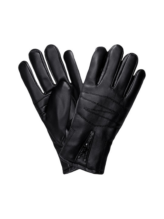 Schwarz Leder Handschuhe