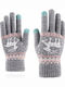 Touchscreen Gray Wolle Handschuhe