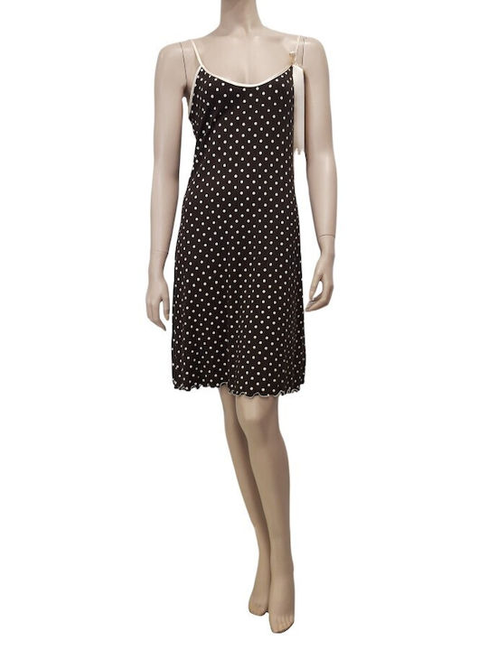 Claire Katrania Summer Women's Nightdress Brown
