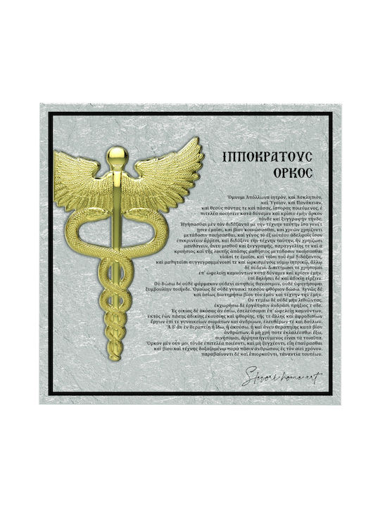 Slevori The Oath of Hippocrates Frame on Canvas...