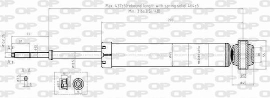 Open Parts Set Stoßdämpfer 1Stück für Mitsubishi Outlander