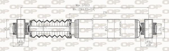 Open Parts Set Shock Absorbers 1pcs for Citroen Xsara Picasso