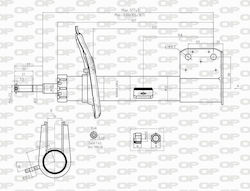 Open Parts Set Shock Absorbers 1pcs