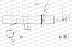 Open Parts Set Stoßdämpfer 1Stück für Citroen Xsara Picasso