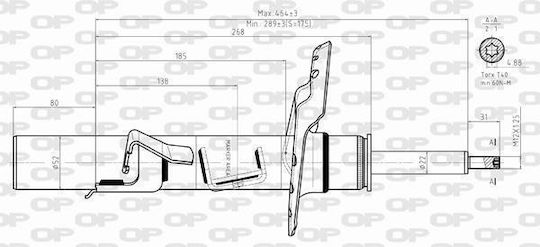 Open Parts Set Shock Absorbers 1pcs for Ford Mondeo