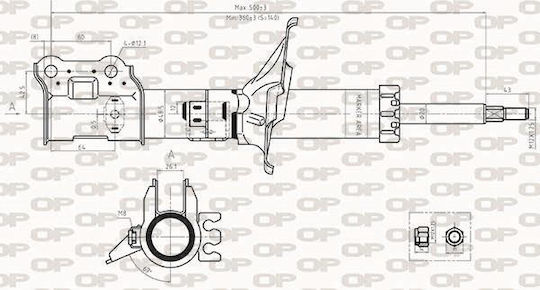 Open Parts Αμορτισέρ 1τμχ για Hyundai Getz