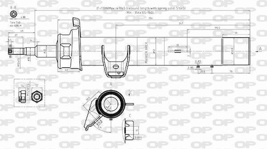 Open Parts Set Amortizoare 1buc pentru BMW Magazin online / E87