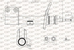 Open Parts Set Stoßdämpfer 1Stück für Citroen C4 Grand Picasso