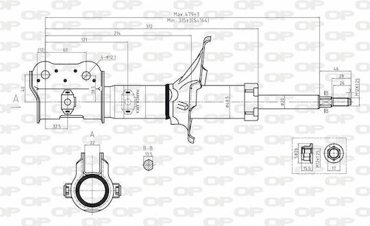 Open Parts Αμορτισέρ Hyundai Accent 1τμχ