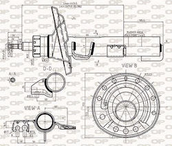 Open Parts Set Stoßdämpfer 1Stück für Alfa Romeo Giulietta