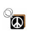 Keychain Portofel Peace Lemn