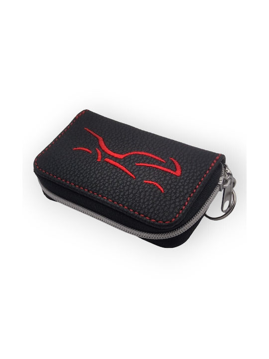 Key Holder Leather Red