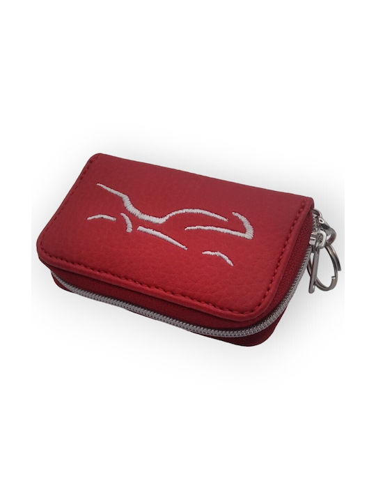 Key Holder Leather Red