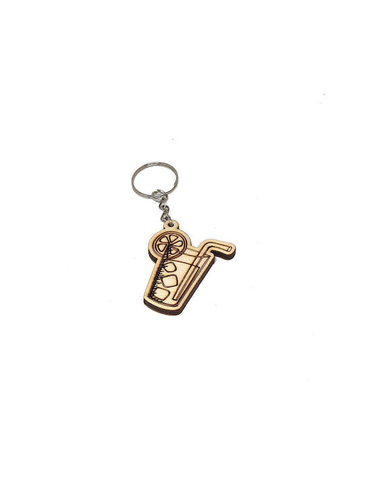 Keychain Lemn