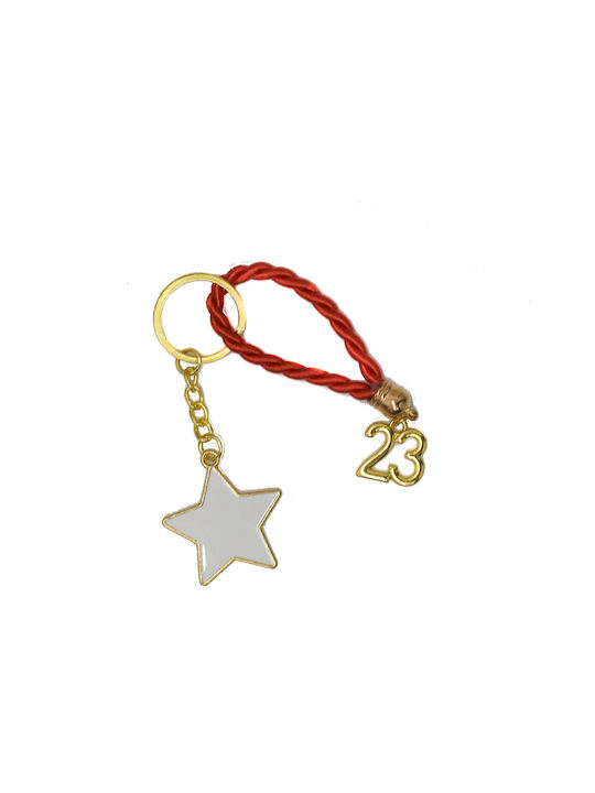 Keychain Charm Metallic Gold