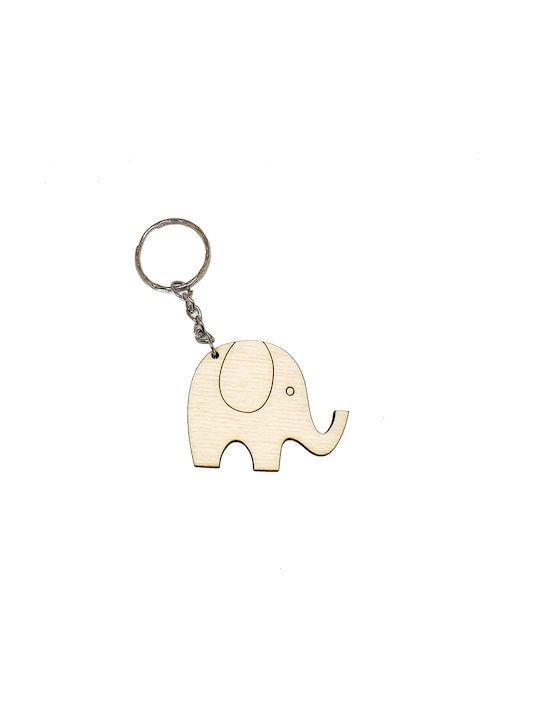 Woodseason Keychain Lemn Gri