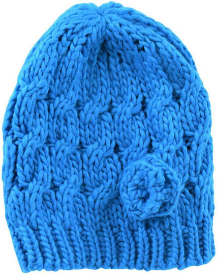 Beanie Beanie with Knit in Blue color