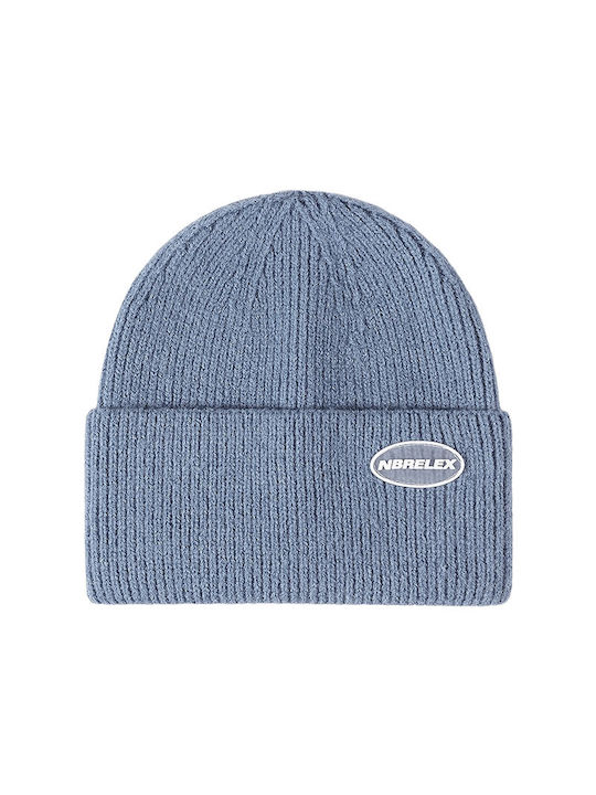 Knitted Beanie Cap Blue