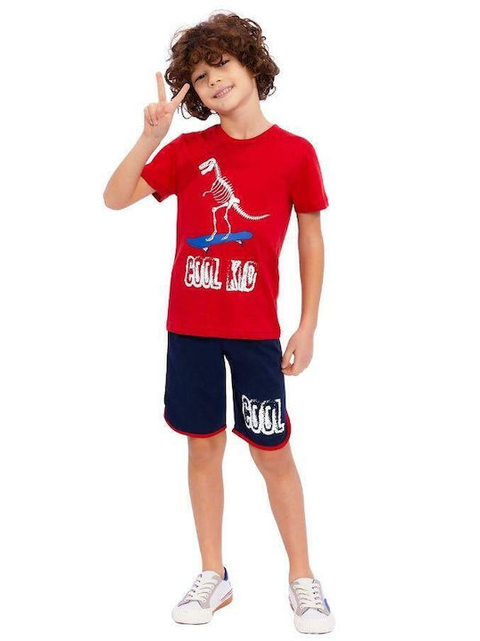 Roly Poly Kids Clothing Set with Shorts Red 2 Pieces