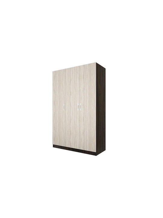 Triple Door Wardrobe City 1002 120x52.5x190cm