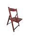 Foldable Dining Room Wooden Chair Brown 42x37x89cm