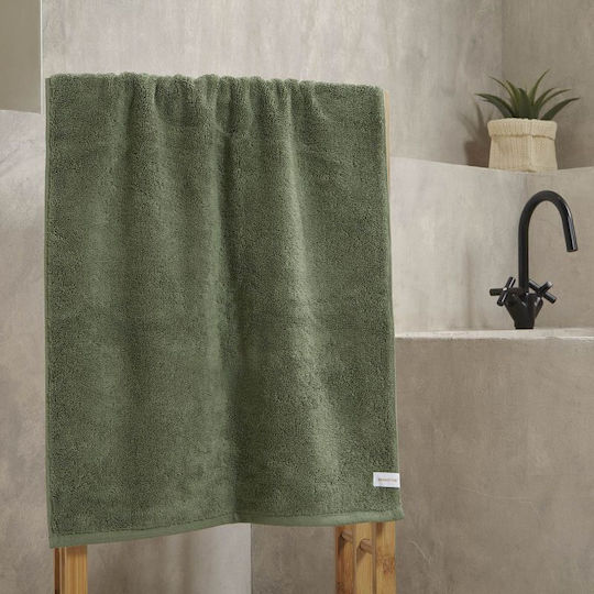 Aigaion Aigaion Face Towel 50x100cm Green Weight 600g/m²
