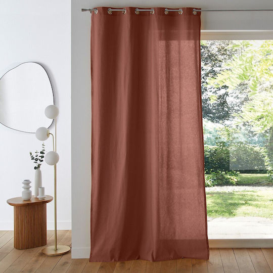 La Redoute Interieurs Fenster mit Grommet Braune 135x180cm La Redoute Interieurs Fenster mit Grommet Braune 135x180cm