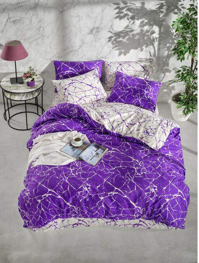 Mardim Bettdecke Großes Doppelbett 220x240cm Lila