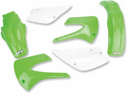 UFO Motorcycle Plastic Set for Kawasaki KX Multicolour UFO Motorcycle Plastic Set for Kawasaki KX Multicolour