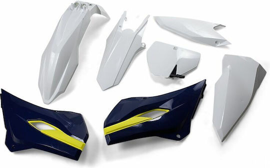 UFO Motorcycle Plastic Set for Keeway Easy White 1pcs