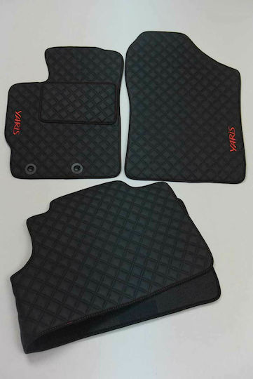 Πατακια Αυτοκινητου Δερματινη Toyota Yaris 2011-2020 Σετ 5 Τμχ