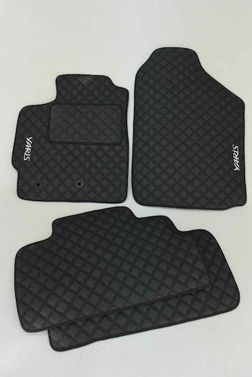 Autofußmatten Leder Toyota Yaris 2005-2011 Satz mit 4 Teilen