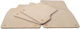 Honda Insight 2009-2014 Teppichmatten Beige Luxuslinie Griechisches Set aus 4 Teilen