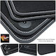Skoda Kamiq 2019 Carpet Floor Mats Sport Line Black with White Stitching White Embroidery Skoda Set of 4 Pieces