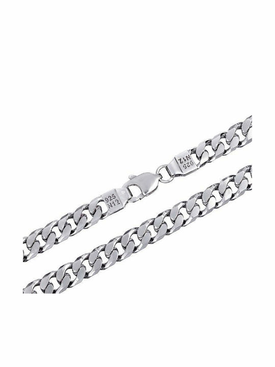 Luxor Silver Chain Neck Length 55cm