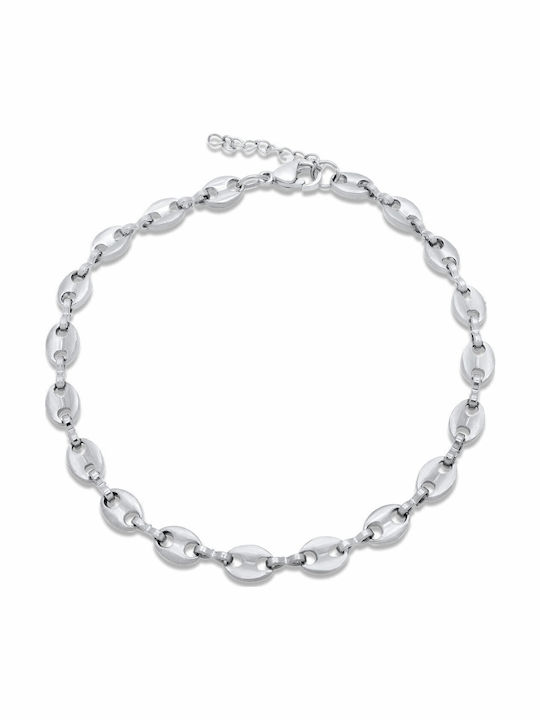 Goldjewels Lanț de Mână Theta din Oțel Subțire Grosime 5mm și Lungime 22cm