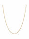 Touch Chain Neck made of Steel Gold-plated Length 50cm