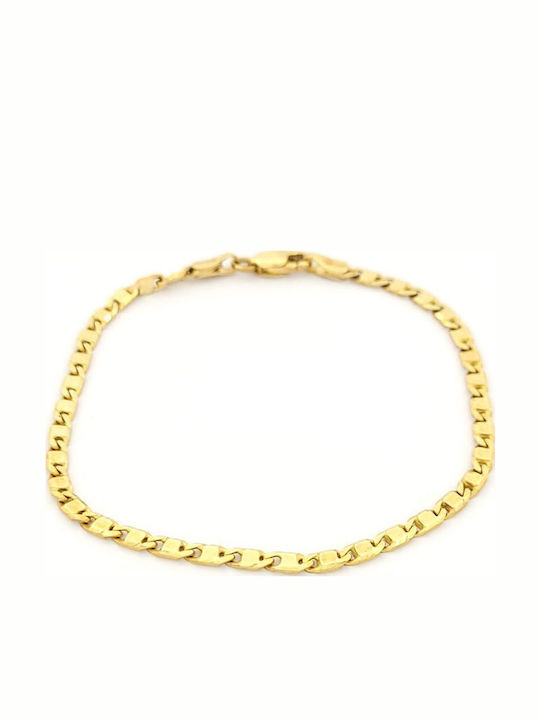 Damen Goldene Kette Hand 14K Länge 19cm