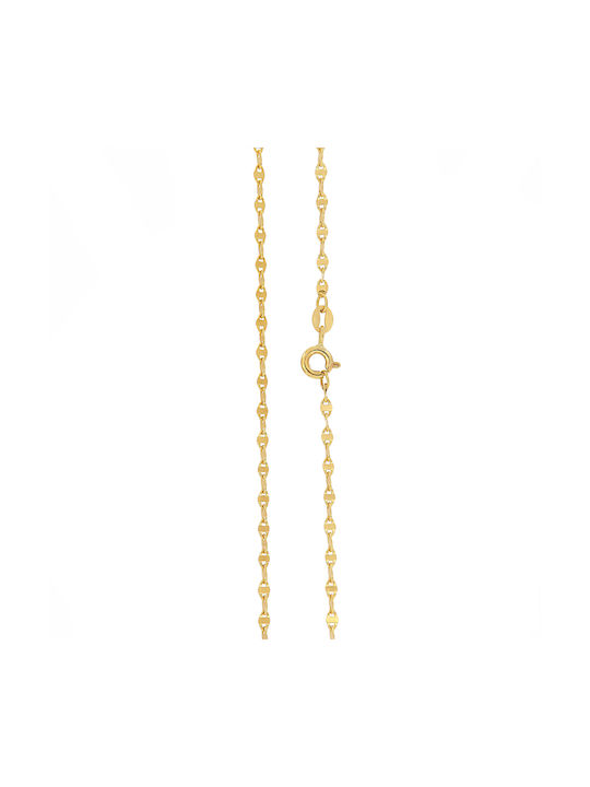 Goldene Kette Nacken 14K